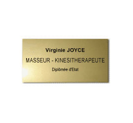 Plaque plexi CLASSIQUE 20x10<br>1 à 5 lignes ou ''Mon fichier''5